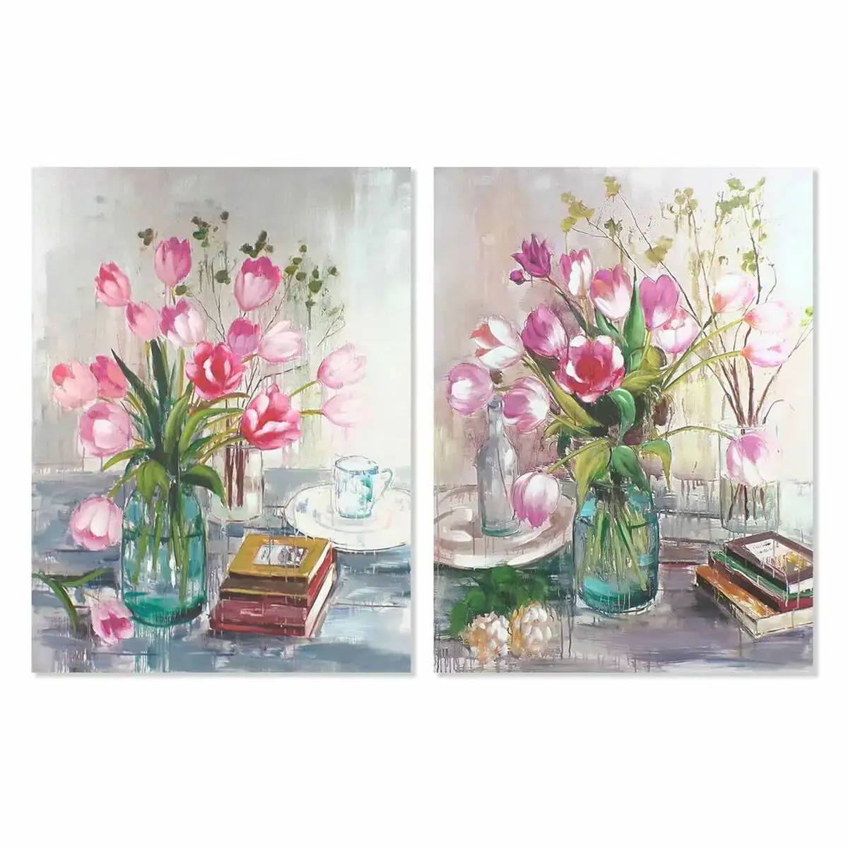 Cadre dkd home decor 90 x 2 5 x 120 cm vase fleurs shabby chic 2 unites _3136. DIAYTAR COTE D'IVOIRE - L'Art de Vivre le Shopping Inspiré. Parcourez notre catalogue et choisissez des produits qui reflètent votre passion pour la beauté et l'authenticité.