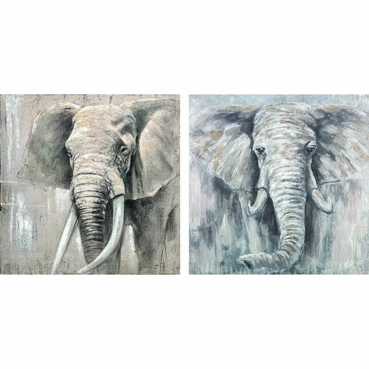 Cadre dkd home decor elephant 100 x 4 x 100 cm colonial 2 unites _7913. DIAYTAR COTE D'IVOIRE - Votre Escapade Shopping Virtuelle. Explorez notre boutique en ligne et dénichez des trésors qui évoquent la culture et le savoir-faire sénégalais, un clic à la fois.