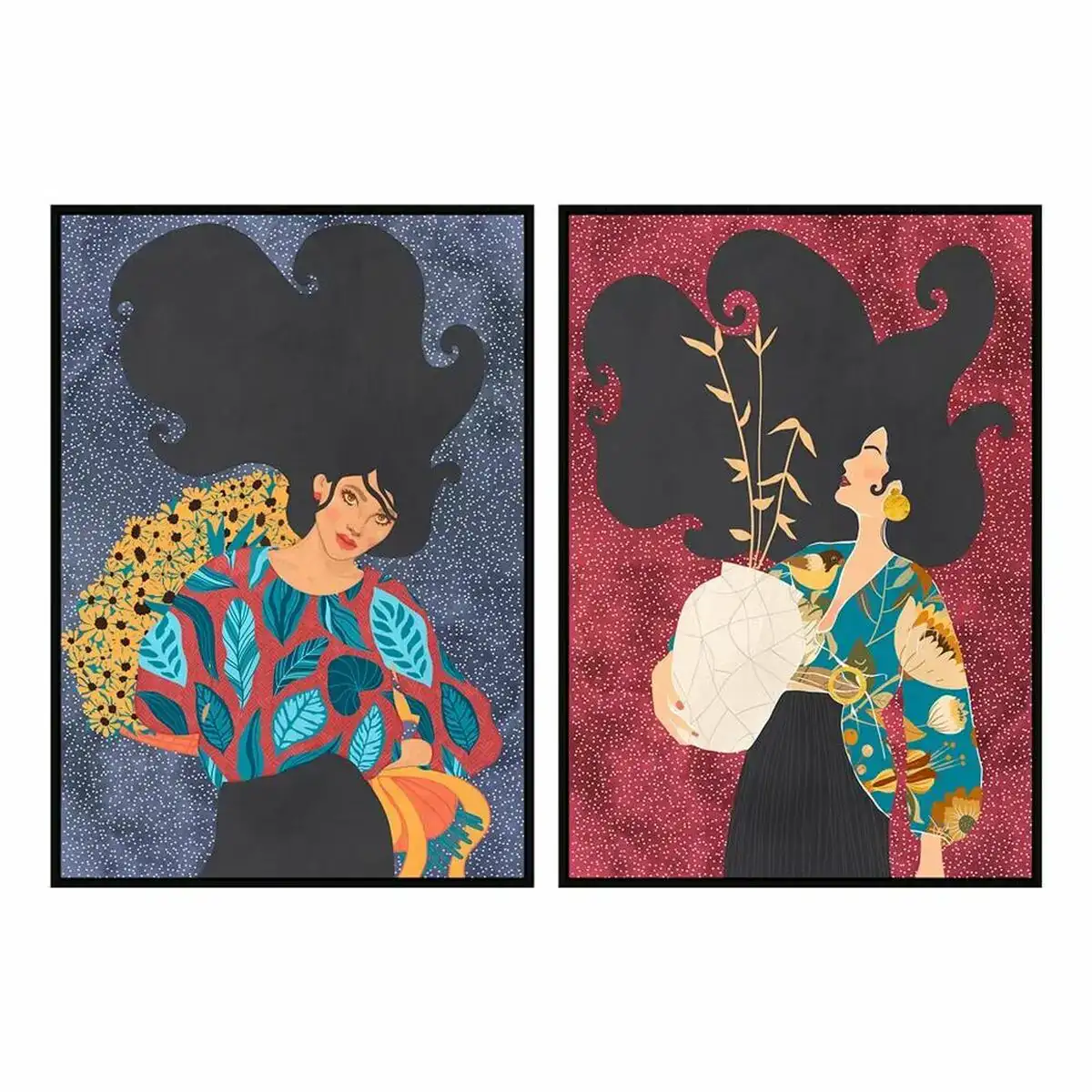 Cadre dkd home decor femme 53 x 4 3 x 73 cm moderne 2 unites _5676. DIAYTAR COTE D'IVOIRE - Où Votre Shopping Prend Vie. Explorez notre boutique en ligne pour trouver des articles qui vous ressemblent et qui ajoutent de l'éclat à votre quotidien.