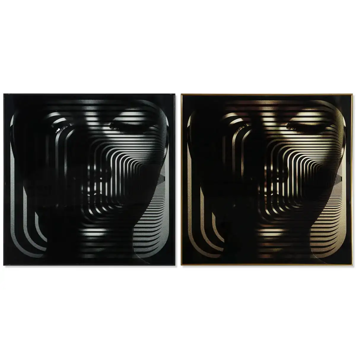 Cadre dkd home decor femme 80 x 3 x 80 cm moderne 2 unites _9032. DIAYTAR COTE D'IVOIRE - Votre Passage vers le Raffinement. Plongez dans notre univers de produits exquis et choisissez des articles qui ajoutent une touche de sophistication à votre vie.