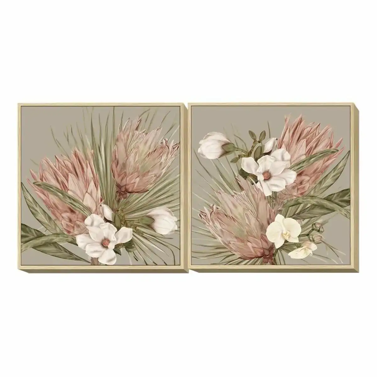 Cadre dkd home decor fleurs tropical 70 x 4 x 70 cm 2 unites _1539. DIAYTAR COTE D'IVOIRE - Votre Escale Shopping incontournable. Explorez notre boutique en ligne et dénichez des trésors qui reflètent la richesse culturelle et la modernité du Côte d'Ivoire.