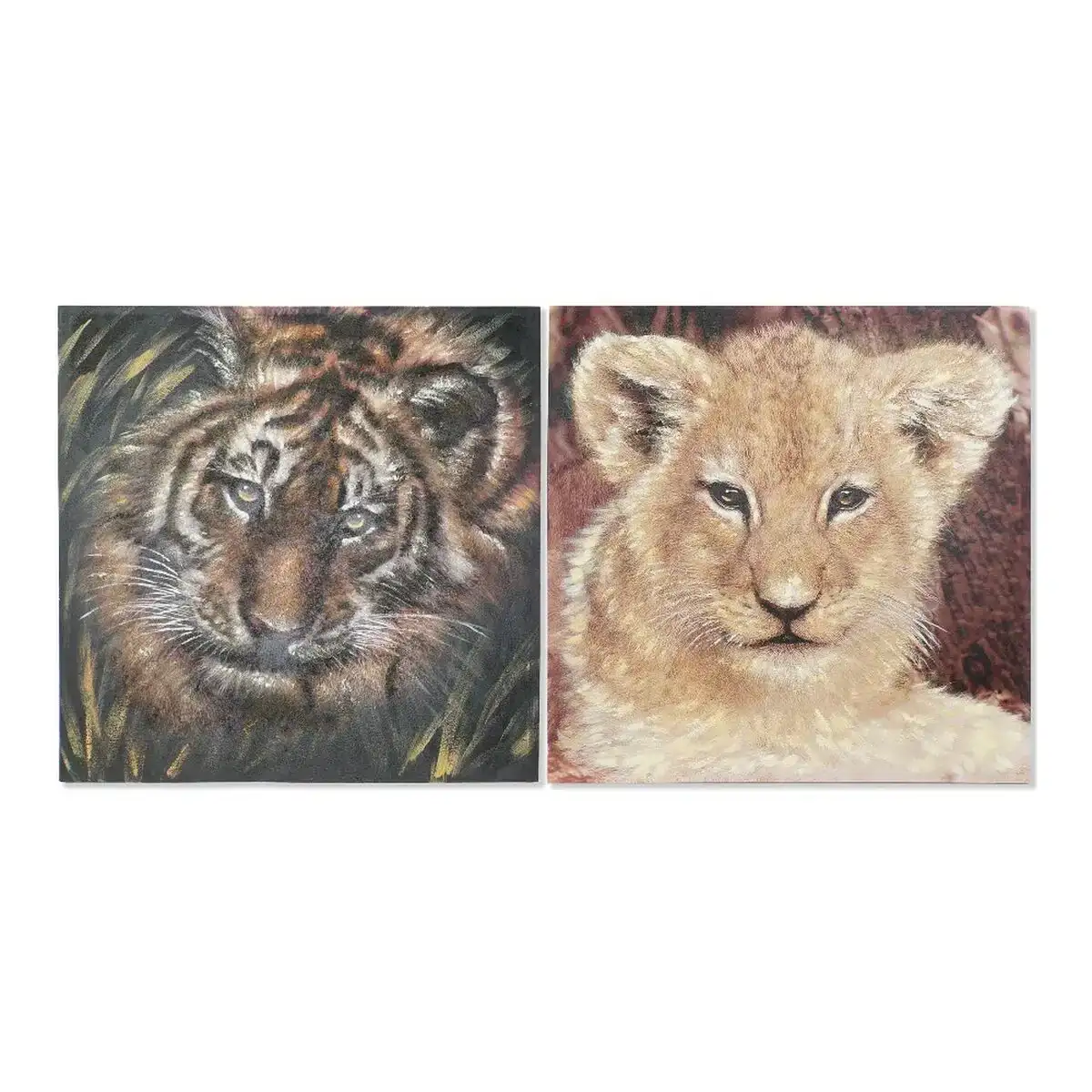 Cadre dkd home decor lion 100 x 3 x 100 cm colonial 2 unites _7298. DIAYTAR COTE D'IVOIRE - Où Chaque Produit a sa Place. Parcourez notre catalogue et choisissez des articles qui s'intègrent parfaitement à votre style et à votre espace.