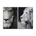 Cadre dkd home decor lion 80 x 4 x 120 cm colonial 2 unites _9341. DIAYTAR COTE D'IVOIRE - Votre Destination de Shopping Authentique au Côte d'Ivoire. Plongez dans notre boutique en ligne pour découvrir des produits qui célèbrent la riche culture et l'artisanat du pays.