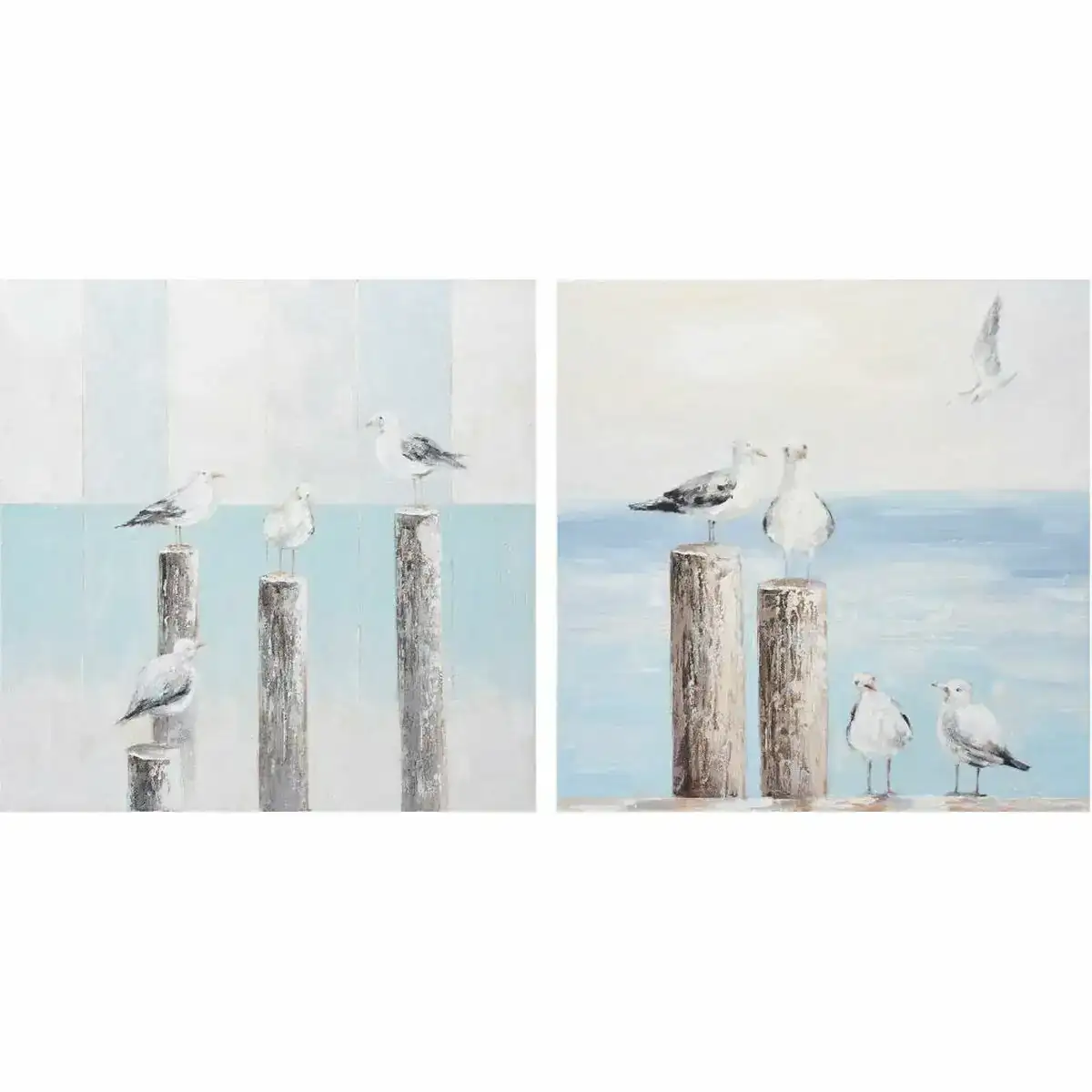 Cadre dkd home decor mediterraneen mouette 100 x 3 5 x 100 cm 2 unites _7064. DIAYTAR COTE D'IVOIRE - Votre Passage vers l'Éclat et la Beauté. Explorez notre boutique en ligne et trouvez des produits qui subliment votre apparence et votre espace.
