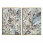Cadre dkd home decor tropical jungle 2 unites _6936. Plongez dans l'Expérience DIAYTAR COTE D'IVOIRE - Où Chaque Produit a une Histoire. Explorez notre boutique en ligne pour trouver des articles qui incarnent la passion et la créativité du Côte d'Ivoire.
