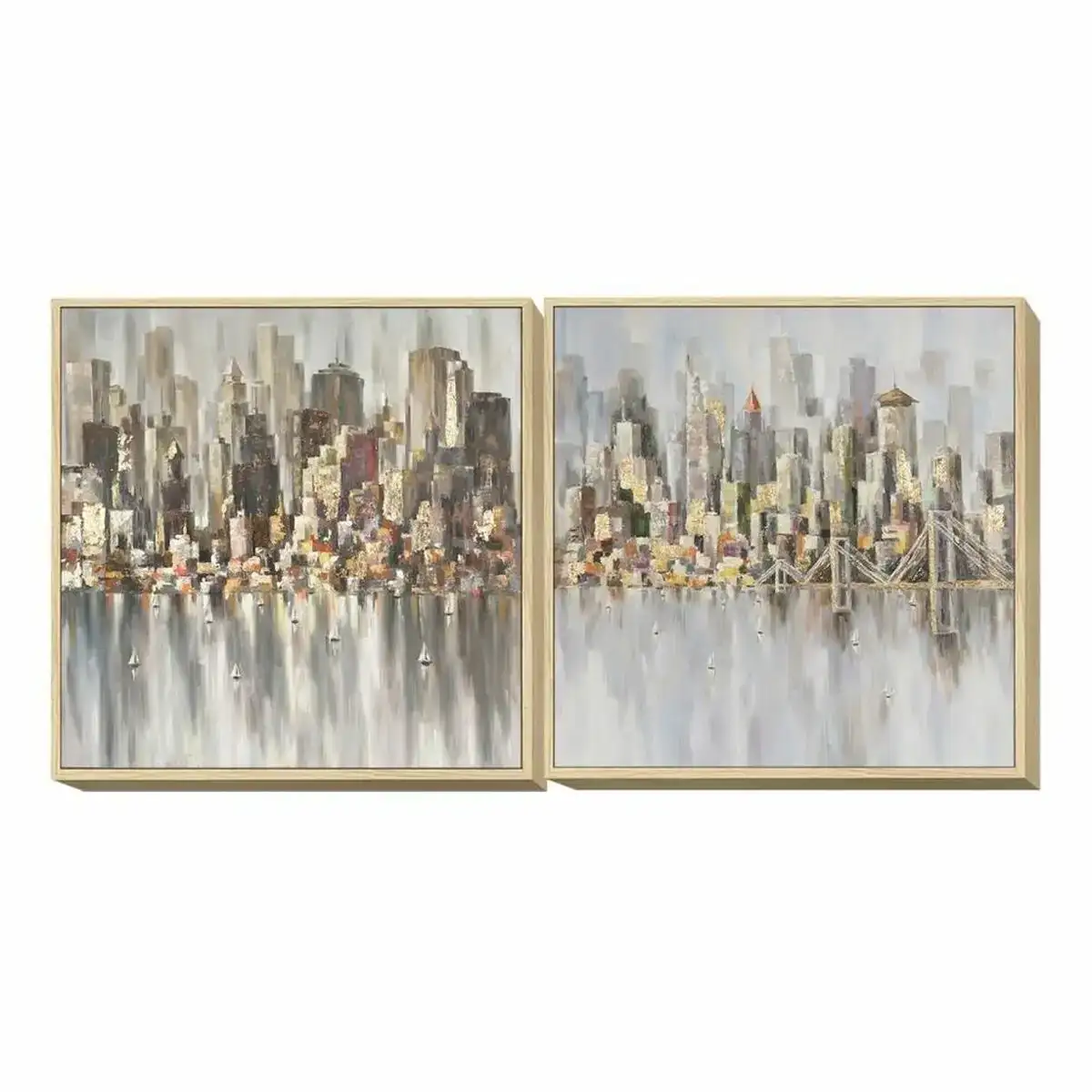 Cadre dkd home decor ville 100 x 4 x 100 cm loft 2 unites _3656. DIAYTAR COTE D'IVOIRE - L'Art de Trouver ce que Vous Aimez. Plongez dans notre assortiment varié et choisissez parmi des produits qui reflètent votre style et répondent à vos besoins.