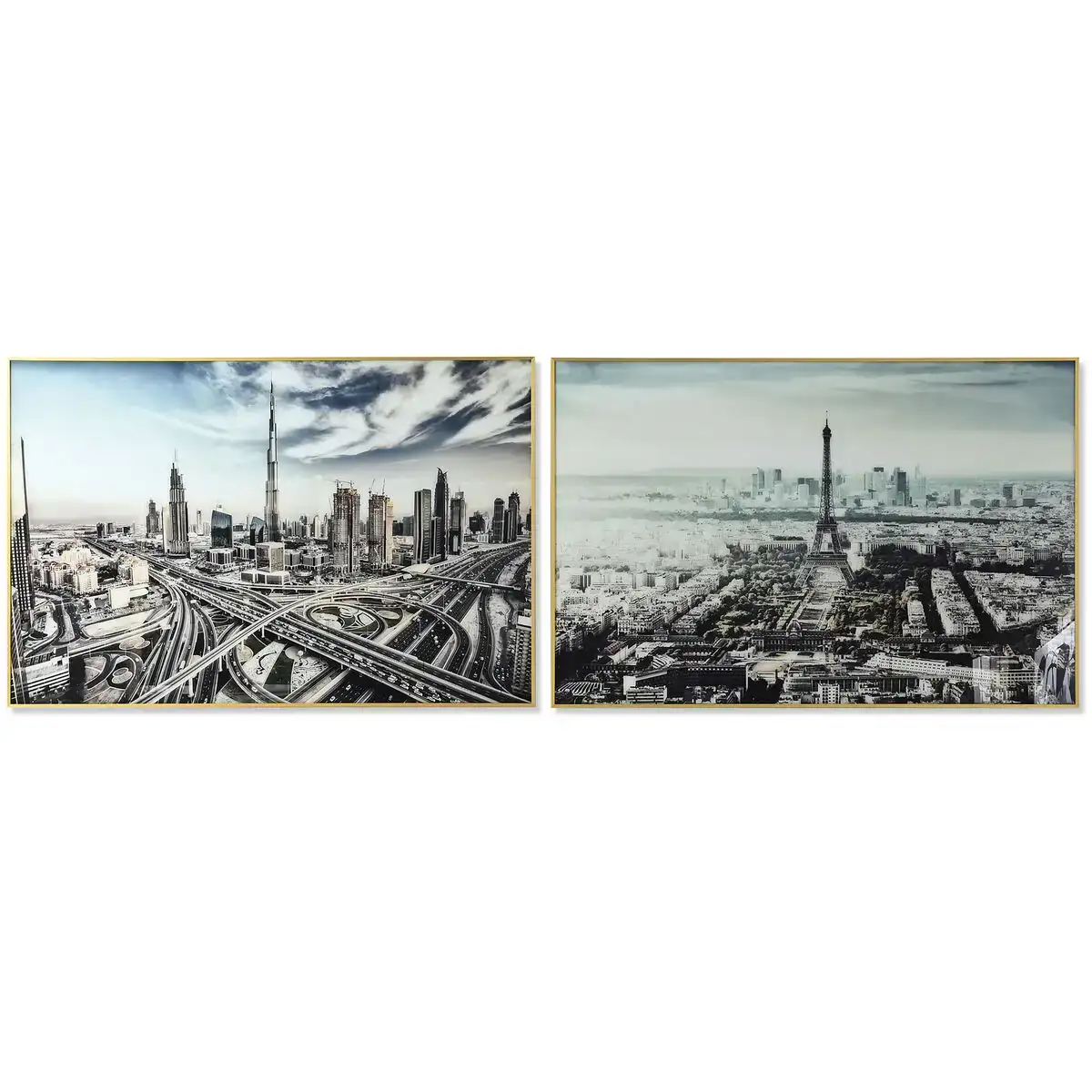 Cadre dkd home decor ville 120 x 4 x 80 cm loft 2 unites _1105. DIAYTAR COTE D'IVOIRE - L'Art de Choisir, l'Art de Vivre. Parcourez notre boutique en ligne et découvrez des produits qui transforment chaque choix en une expérience enrichissante.