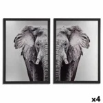 Cadre elephant contre plaque 1 5 x 107 x 77 cm 4 unites _7320. DIAYTAR COTE D'IVOIRE - Où Chaque Détail Fait la Différence. Parcourez notre sélection soignée et choisissez des articles qui rehaussent votre quotidien, du fonctionnel à l'esthétique.