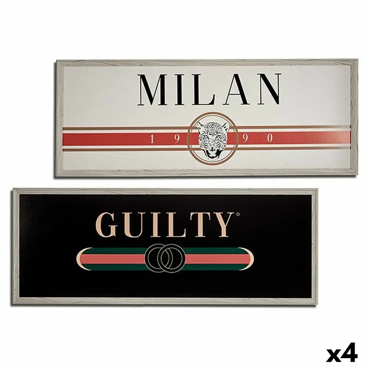 Cadre guilty milan contre plaque 2 x 46 x 121 cm 4 unites _8510. DIAYTAR COTE D'IVOIRE - Là où Choisir est un Acte d'Amour pour le Côte d'Ivoire. Explorez notre gamme et choisissez des produits qui célèbrent la culture et l'artisanat du pays.