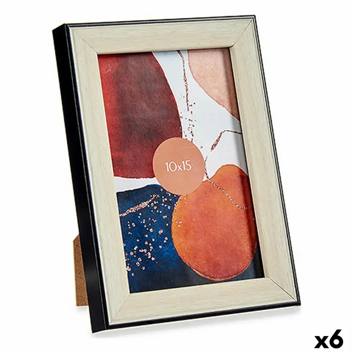Cadre photo 12 6 x 2 x 17 6 cm noir marron plastique verre 6 unites _3962. DIAYTAR COTE D'IVOIRE - L'Art de Vivre avec Authenticité. Explorez notre gamme de produits artisanaux et découvrez des articles qui apportent une touche unique à votre vie.