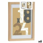 Cadre photo 24 x 2 5 x 32 5 cm naturel verre bois mdf 6 unites _1474. DIAYTAR COTE D'IVOIRE - L'Art de Vivre avec Authenticité. Explorez notre gamme de produits artisanaux et découvrez des articles qui apportent une touche unique à votre vie.