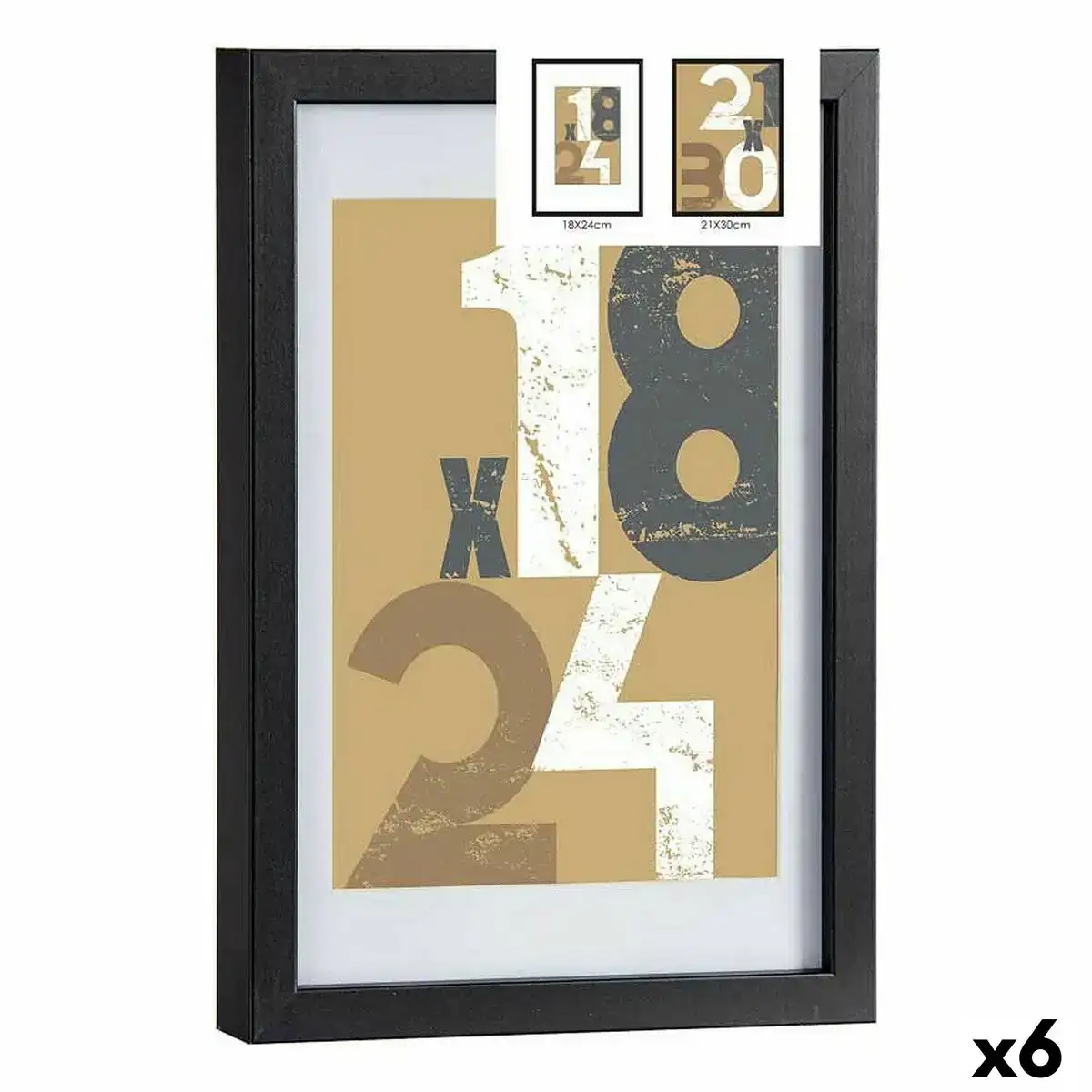 Cadre photo 24 x 2 5 x 32 5 cm noir verre bois mdf 6 unites _5876. Découvrez DIAYTAR COTE D'IVOIRE - Votre Source de Produits Variés et un Service Exceptionnel. Parcourez nos catégories et bénéficiez d'un service client dévoué, prêt à vous guider à chaque étape.