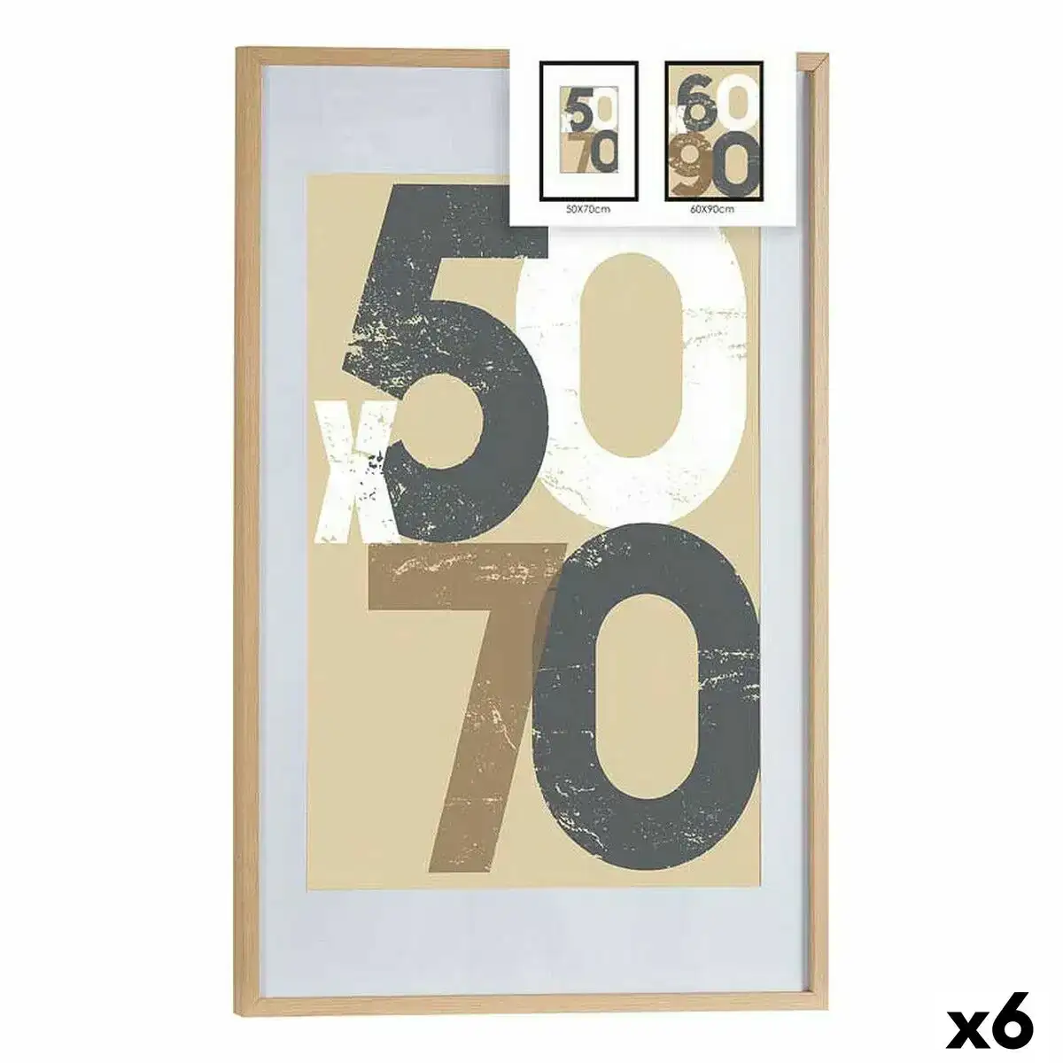 Cadre photo 62 5 x 2 5 x 92 5 cm naturel plastique bois mdf 6 unites _7059. DIAYTAR COTE D'IVOIRE - L'Artisanat à Portée de Clic. Découvrez notre boutique en ligne pour trouver des produits uniques qui célèbrent la créativité et l'artisanat sénégalais.