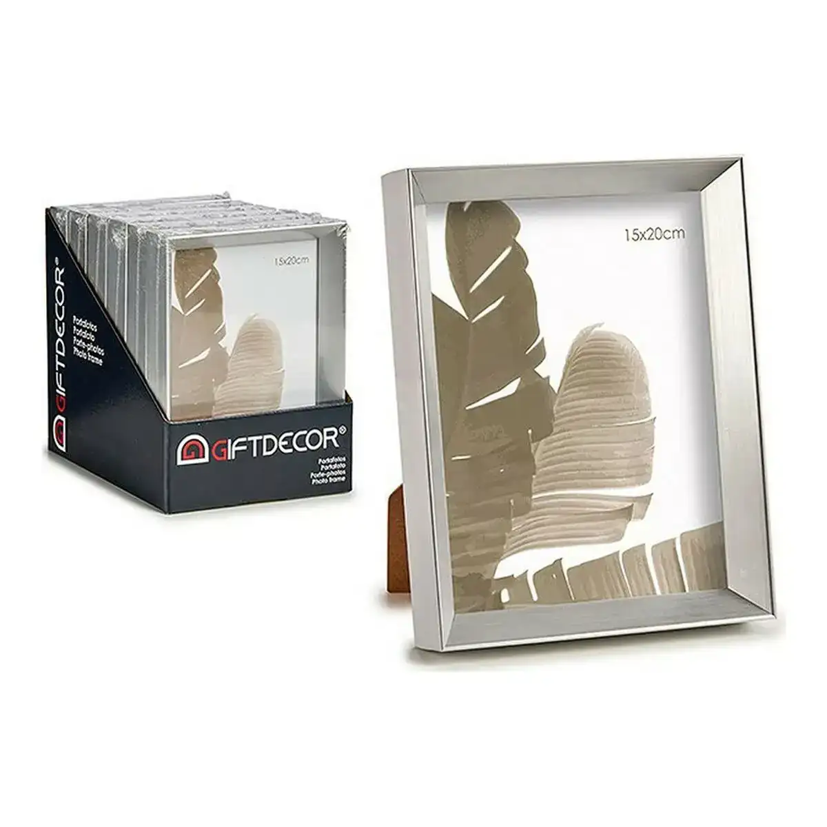 Cadre photo 78441 arte 17 3 x 3 3 x 22 3 cm argente plastique verre 15 x 20 cm _3571. DIAYTAR COTE D'IVOIRE - Votre Passage vers la Découverte. Explorez notre boutique en ligne pour trouver des trésors qui vous attendent, du traditionnel à l'avant-garde.