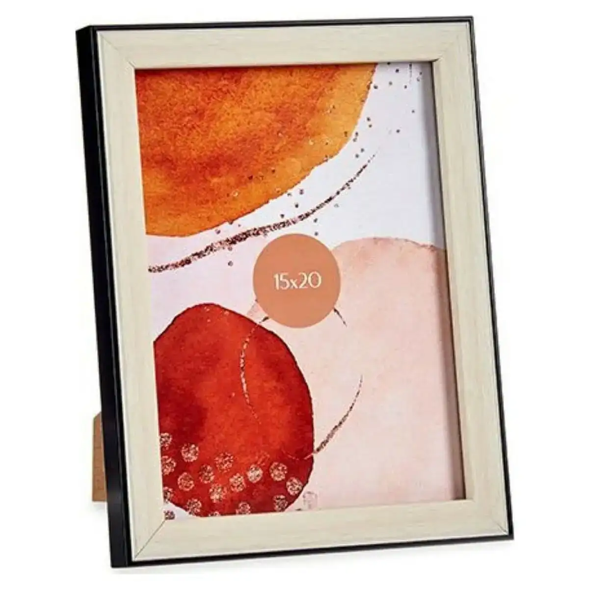 Cadre photo 91951 noir 17 5 x 2 x 22 5 cm marron plastique verre 15 x 20 cm _7199. DIAYTAR COTE D'IVOIRE - Là où Chaque Achat Contribue à un Rêve. Naviguez à travers notre boutique en ligne et soutenez des artisans talentueux tout en acquérant des trésors.