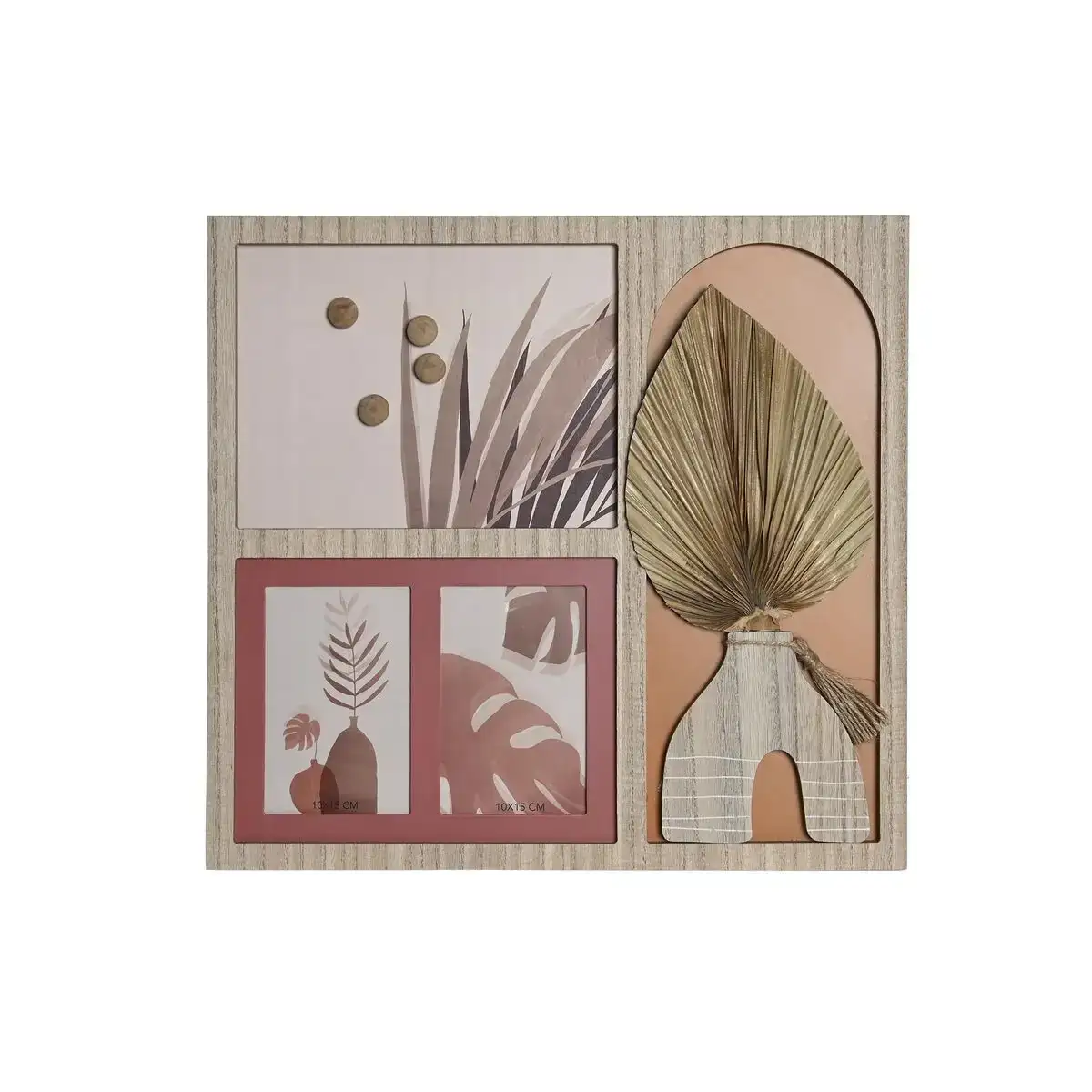 Cadre photo dkd home decor 43 x 1 2 x 40 cm naturel multicouleur bois mdf boho_1692. DIAYTAR COTE D'IVOIRE - Là où Chaque Produit est une Trouvaille Unique. Découvrez notre boutique en ligne et trouvez des articles qui vous distinguent par leur originalité.