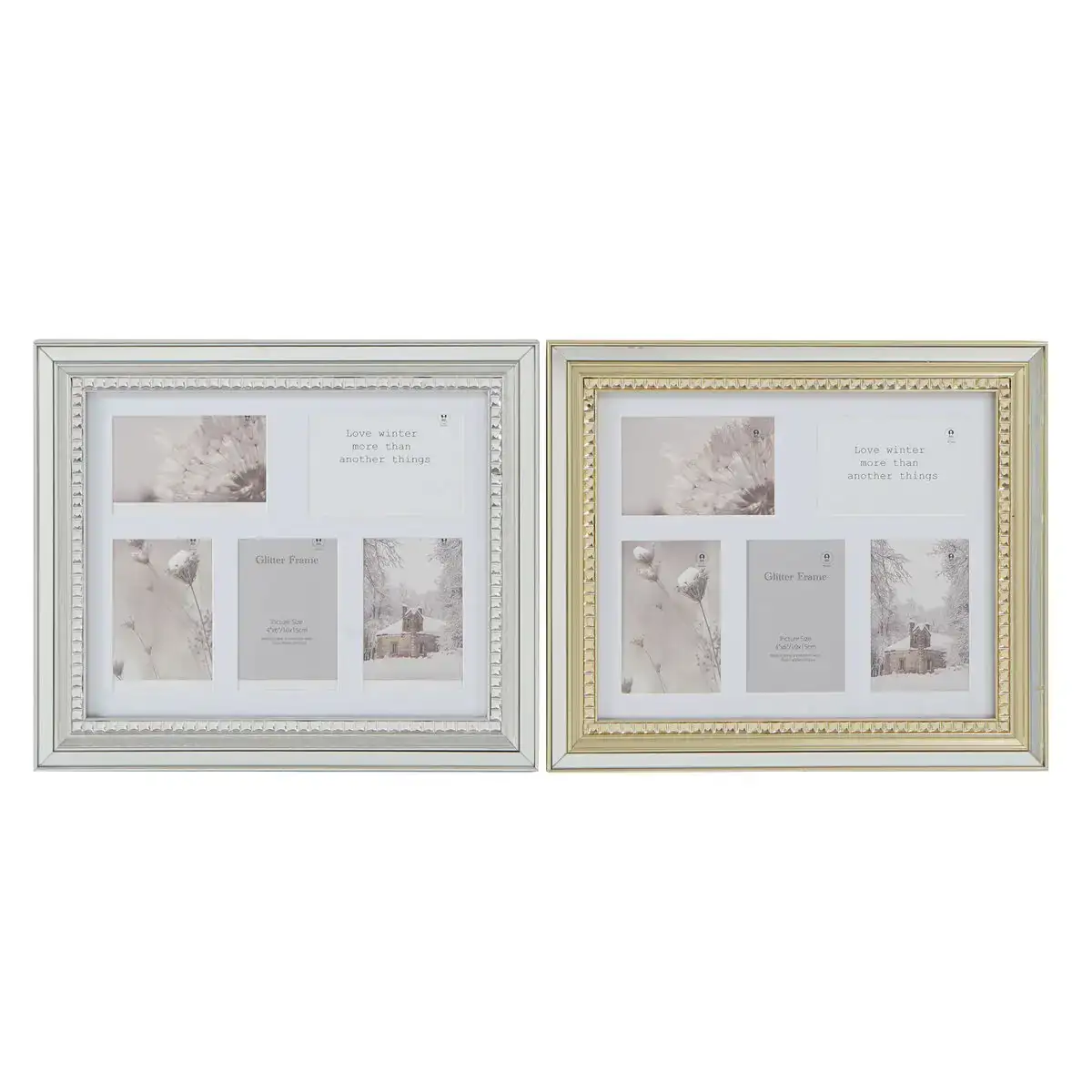 Cadre photo dkd home decor luxury 46 5 x 2 x 40 cm verre argente dore polystyrene traditionnel 2 unites _9691. DIAYTAR COTE D'IVOIRE - Où Choisir est une Célébration. Découvrez notre sélection de produits qui représentent la diversité et la joie du Côte d'Ivoire, à chaque étape de votre vie.