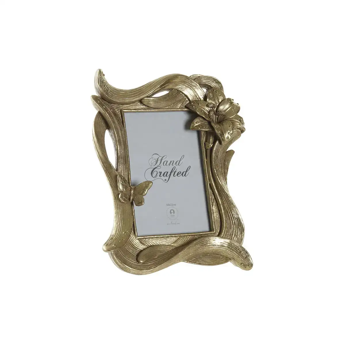 Cadre photo dkd home decor resine dore fleur 18 5 x 3 5 x 23 cm_3530. DIAYTAR COTE D'IVOIRE - Où Choisir est un Voyage Cultuel. Explorez notre boutique en ligne et découvrez des produits qui célèbrent la richesse et la diversité culturelle du Côte d'Ivoire.