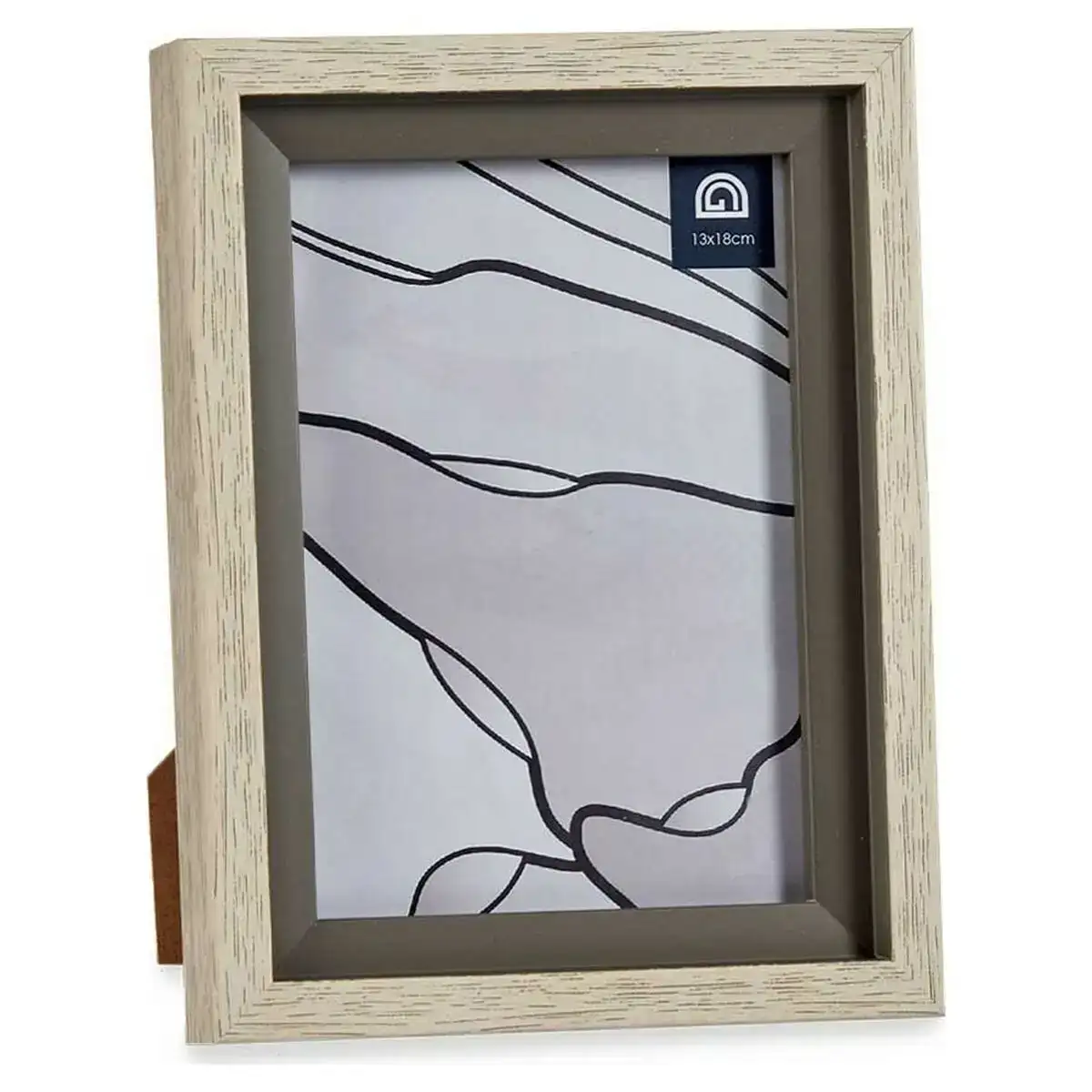 Cadre photo gris marron 17 x 2 x 21 8 cm verre beige plastique_4757. DIAYTAR COTE D'IVOIRE - Où Choisir Devient un Plaisir. Découvrez notre boutique en ligne et choisissez parmi une variété de produits qui satisferont tous vos besoins.