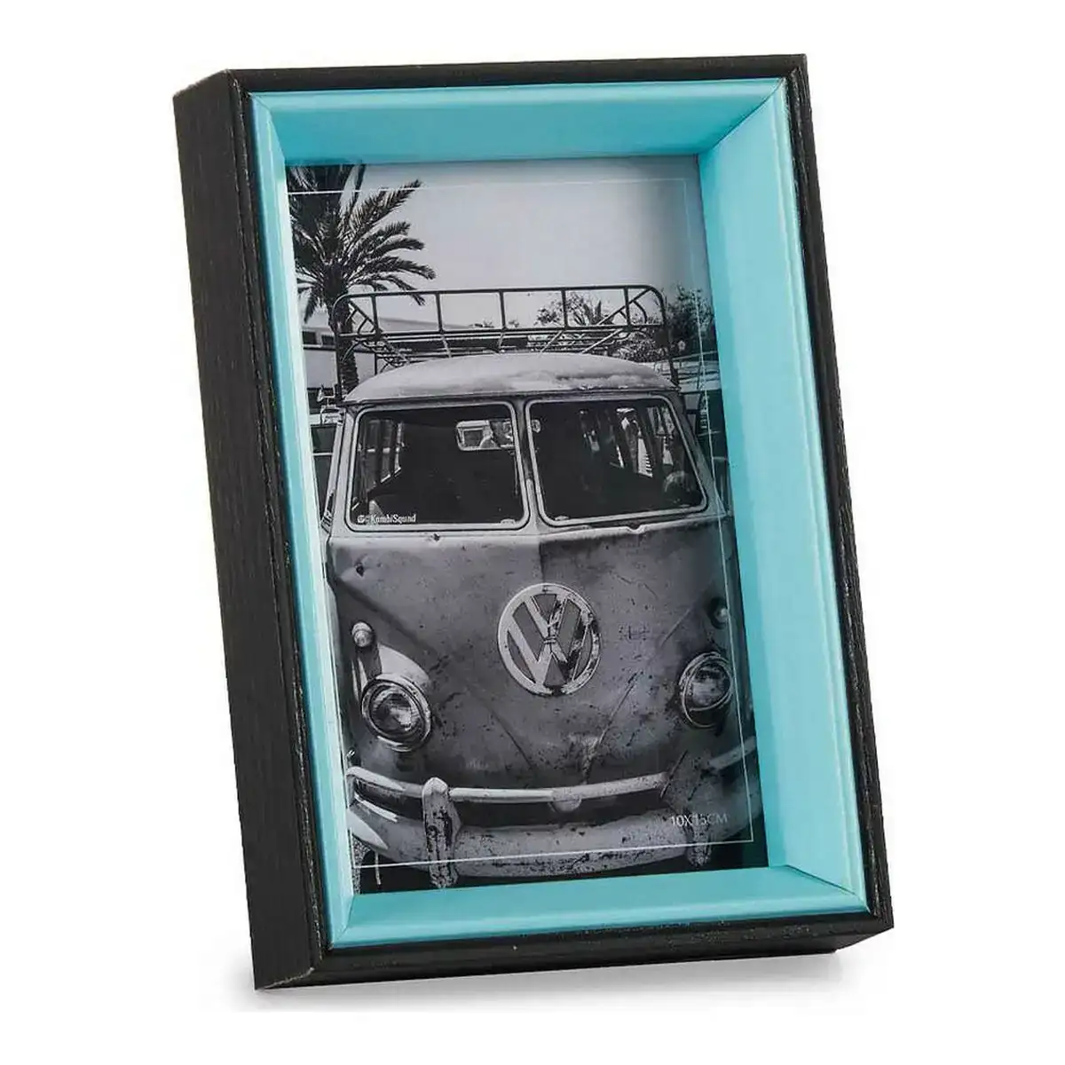 Cadre photo noir bleu 3 x 17 x 12 cm verre bois mdf_6323. DIAYTAR COTE D'IVOIRE - Votre Source de Découvertes Shopping. Découvrez des trésors dans notre boutique en ligne, allant des articles artisanaux aux innovations modernes.