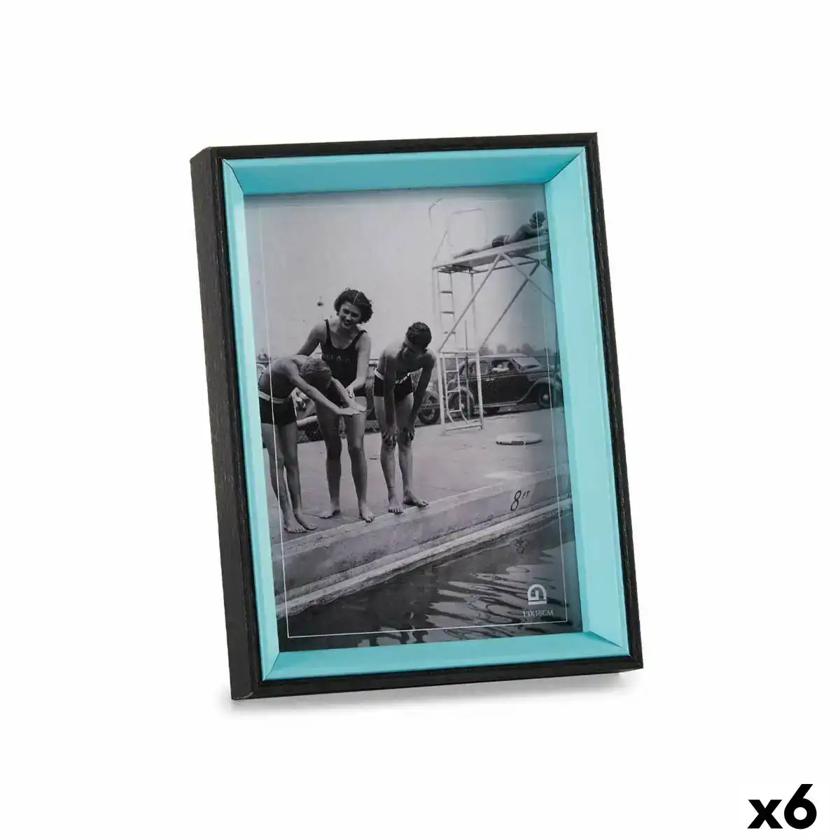 Cadre photo verre noir bleu bois mdf 6 unites 3 x 20 x 15 cm _1906. DIAYTAR COTE D'IVOIRE - Votre Passage vers l'Éclat et la Beauté. Explorez notre boutique en ligne et trouvez des produits qui subliment votre apparence et votre espace.