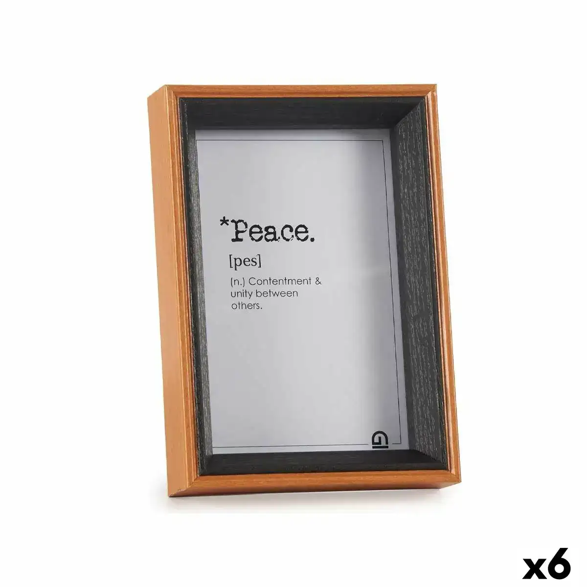 Cadre photo verre noir marron bois mdf 12 x 17 x 3 cm 6 unites _1395. DIAYTAR COTE D'IVOIRE - Là où Choisir est un Acte d'Amour pour le Côte d'Ivoire. Explorez notre gamme et choisissez des produits qui célèbrent la culture et l'artisanat du pays.