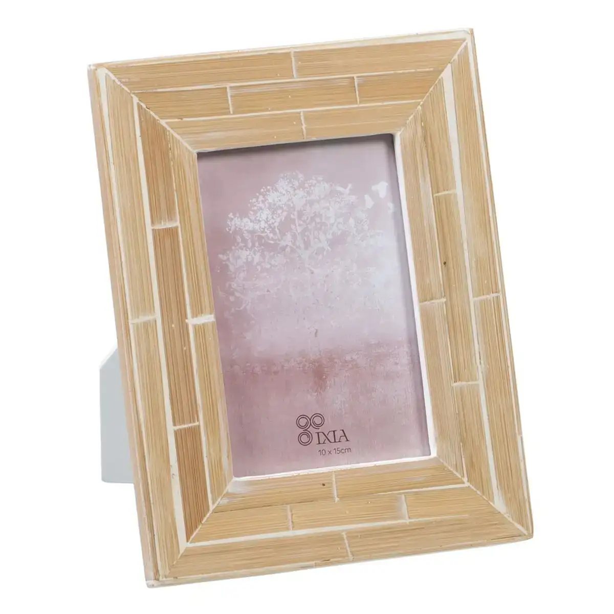 Cadre photos beige bambou bois mdf 17 x 1 x 22 cm_6230. DIAYTAR COTE D'IVOIRE - L'Univers du Choix et de l'Authenticité. Explorez notre catalogue et découvrez des articles qui incarnent le patrimoine du Côte d'Ivoire et la modernité du monde.