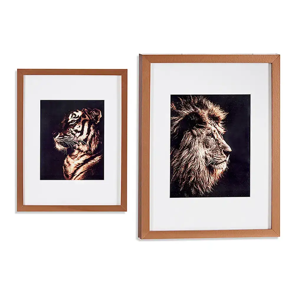 Cadre tigre lion verre bronze contre plaque 33 x 3 x 43 cm _4083. Découvrez DIAYTAR COTE D'IVOIRE - Là où le Choix Rencontre la Qualité. Parcourez notre gamme diversifiée et choisissez parmi des produits conçus pour exceller dans tous les aspects de votre vie.
