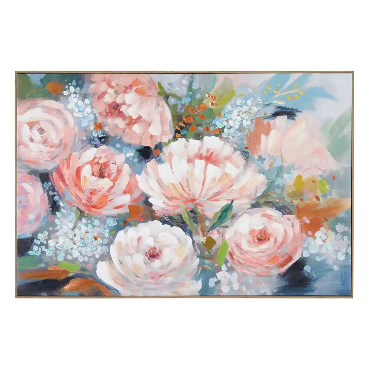 Cadre toile fleurs 120 x 5 x 80 cm_1953. DIAYTAR COTE D'IVOIRE - Votre Compagnon Shopping, Votre Style Unique. Explorez notre boutique en ligne pour dénicher des trésors qui expriment qui vous êtes, de la mode à la maison.