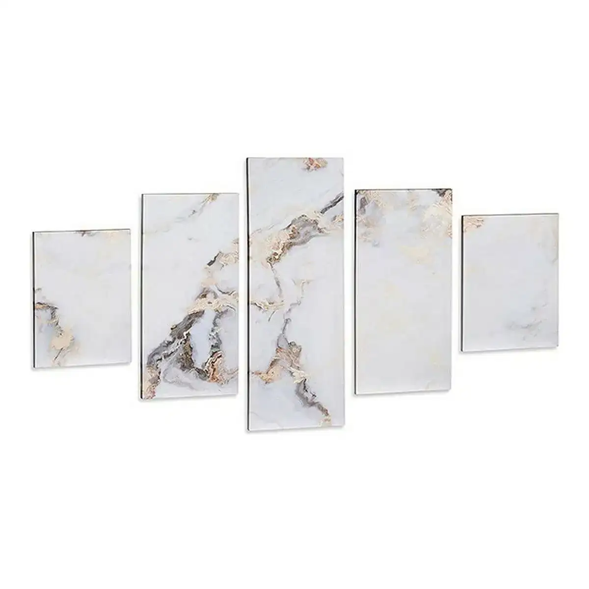 Cadre toile marbre blanc 5 pieces _9762. DIAYTAR COTE D'IVOIRE - Où Choisir Devient un Plaisir. Découvrez notre boutique en ligne et choisissez parmi une variété de produits qui satisferont tous vos besoins.