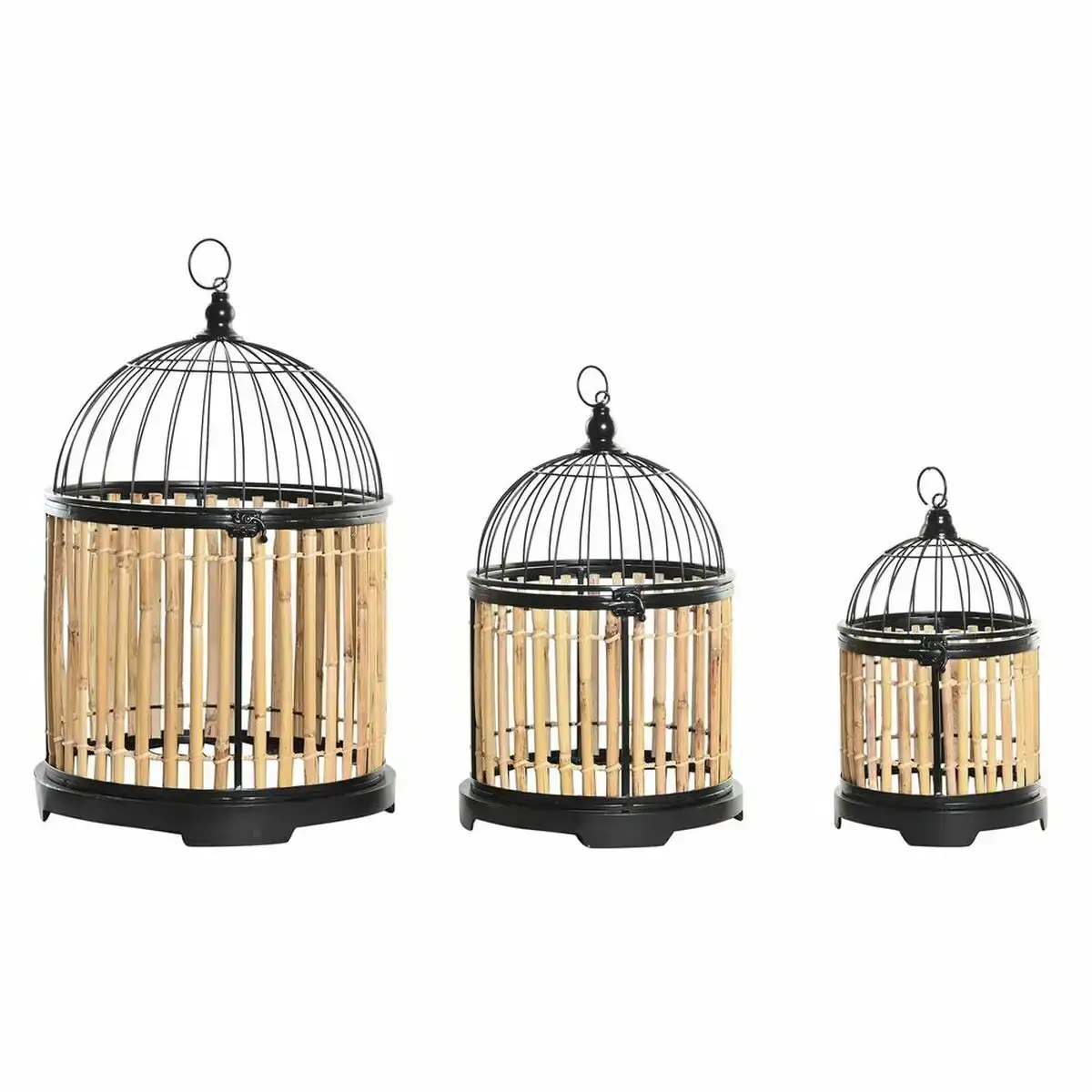 Cage decorative dkd home decor naturel 38 x 38 x 61 6 cm 3 pieces _6097. DIAYTAR COTE D'IVOIRE - Où Chaque Produit a sa Place. Parcourez notre catalogue et choisissez des articles qui s'intègrent parfaitement à votre style et à votre espace.