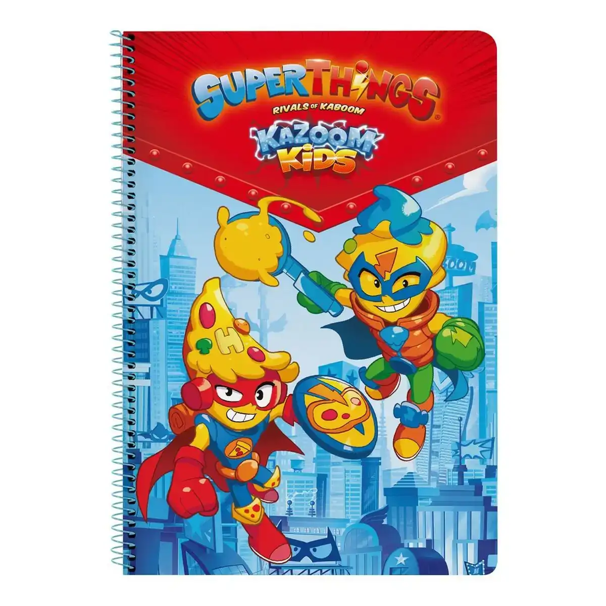 Cahier a spirale superthings kazoom kids rouge bleu clair a4_3055. DIAYTAR COTE D'IVOIRE - Votre Source de Trouvailles uniques. Naviguez à travers notre catalogue et trouvez des articles qui vous distinguent et reflètent votre unicité.
