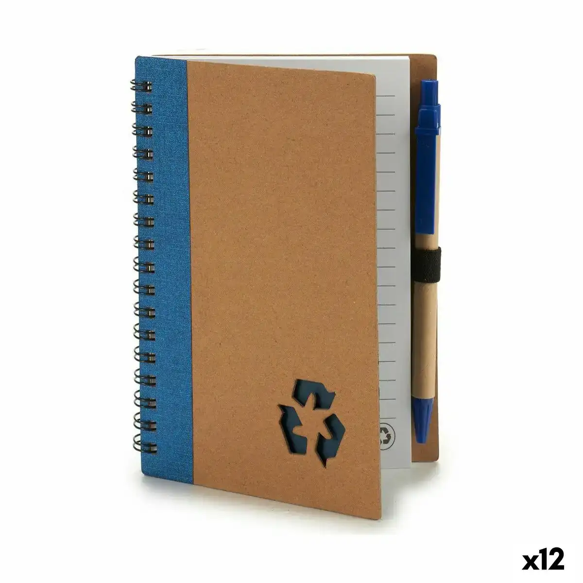 Cahier a spirales avec stylo carton recyclado 1 x 16 x 12 cm 12 unites _9149. DIAYTAR COTE D'IVOIRE - Où la Mode et le Confort se Rencontrent. Plongez dans notre univers de produits et trouvez des articles qui vous habillent avec style et aisance.