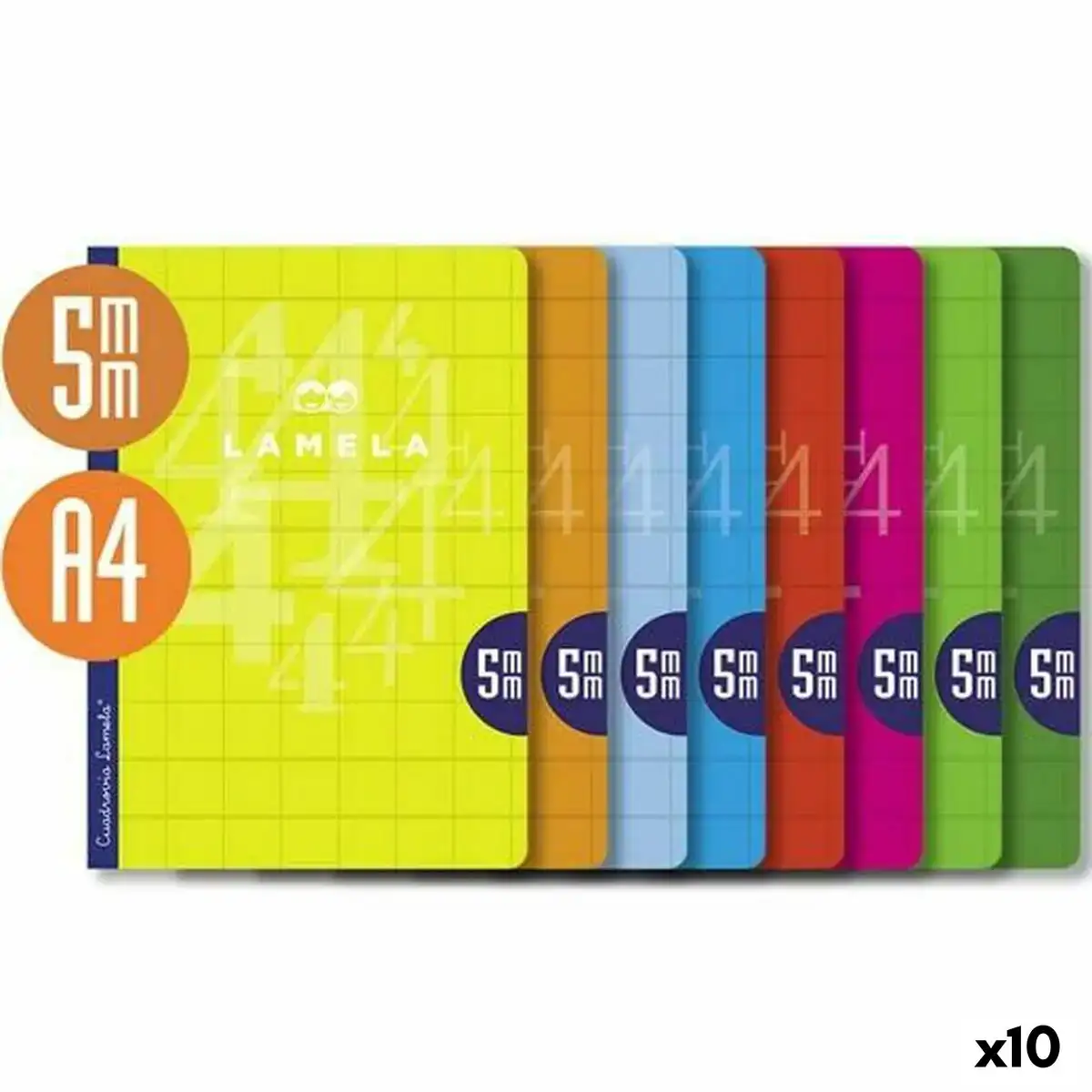 Cahier lamela multicouleur a4 50 volets 10 unites_4555. DIAYTAR COTE D'IVOIRE - Là où Chaque Achat a du Sens. Explorez notre gamme et choisissez des produits qui racontent une histoire, votre histoire.