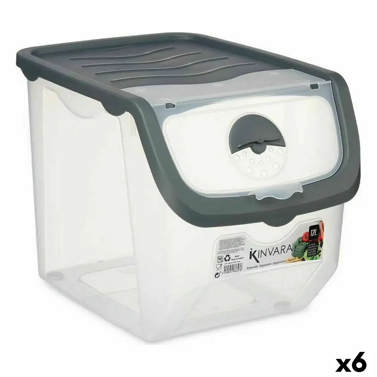 Caisse de rangement empilable anthracite plastique 31 x 24 x 23 5 cm 6 unites _7944. Bienvenue sur DIAYTAR COTE D'IVOIRE - Où Choisir est un Voyage Sensoriel. Plongez dans notre catalogue et trouvez des produits qui éveillent vos sens et embellissent votre quotidien.