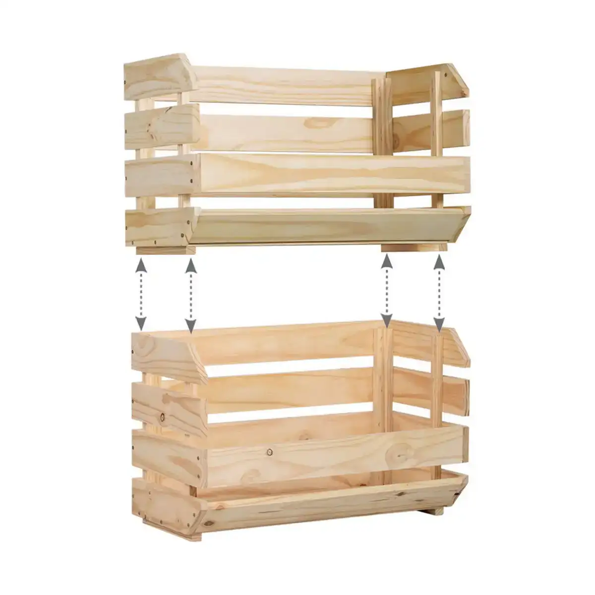 Caisse de rangement empilable astigarraga 60 x 28 5 x 35 3 cm bois pin_9806. Bienvenue chez DIAYTAR COTE D'IVOIRE - Où Chaque Produit a son Histoire. Plongez dans notre sélection diversifiée et découvrez des articles qui racontent le riche patrimoine sénégalais.