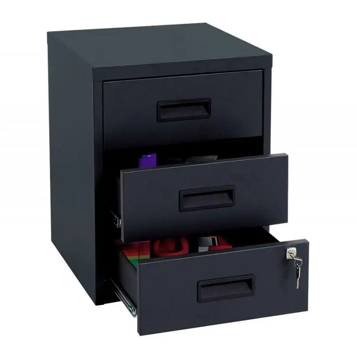 Caisson a tiroirs bisley noir metal 40 x 55 x 40 cm _9611. Bienvenue sur DIAYTAR COTE D'IVOIRE - Votre Source de Trouvailles Uniques. Explorez nos rayons virtuels pour dénicher des trésors que vous ne trouverez nulle part ailleurs, allant des trésors artisanaux aux articles tendance.