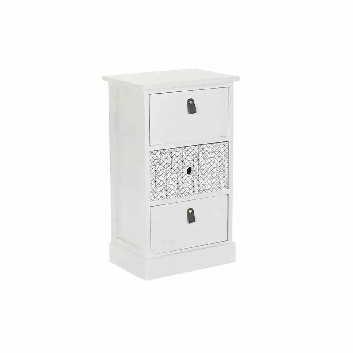 Caisson a tiroirs dkd home decor blanc gris bois de paulownia 36 x 25 x 62 cm_3423. DIAYTAR COTE D'IVOIRE - L'Art de Vivre avec Authenticité. Explorez notre gamme de produits artisanaux et découvrez des articles qui apportent une touche unique à votre vie.