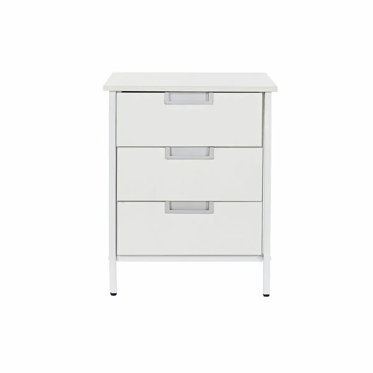 Caisson a tiroirs dkd home decor metal mdf blanc 40 x 40 x 50 cm _5740. DIAYTAR COTE D'IVOIRE - Où Choisir est une Célébration. Découvrez notre sélection de produits qui représentent la diversité et la joie du Côte d'Ivoire, à chaque étape de votre vie.