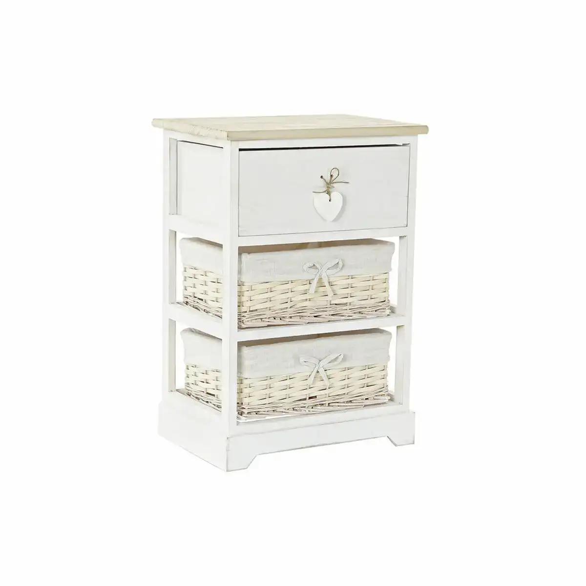 Caisson a tiroirs dkd home decor naturel blanc osier bois de paulownia 40 x 29 x 58 5 cm _9830. Plongez dans l'Univers de DIAYTAR COTE D'IVOIRE - Où la Qualité et la Diversité se rencontrent. Parcourez nos rayons virtuels pour trouver des produits répondant à tous les besoins, du confort de votre foyer.