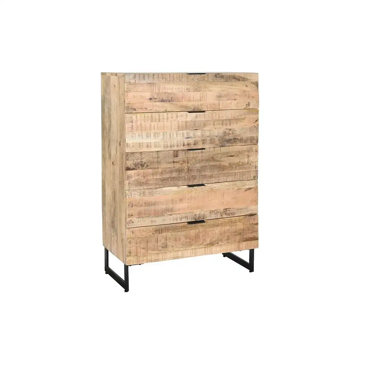 Caisson a tiroirs dkd home decor noir naturel metal bois de manguier alpino 80 x 40 x 115 cm_4903. DIAYTAR COTE D'IVOIRE - Votre Destination pour un Shopping Inoubliable. Naviguez à travers notre catalogue et choisissez des produits qui vous marquent par leur originalité.