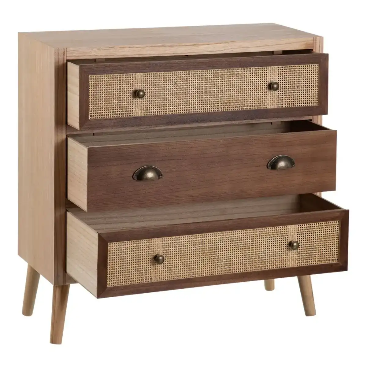 Caisson a tiroirs sasha 75 x 30 x 75 cm naturel bois creme rotin_3627. DIAYTAR COTE D'IVOIRE - Votre Boutique en Ligne, Votre Choix Illimité. Parcourez nos rayons et découvrez des produits qui vous inspirent, de la mode à la maison et bien plus.