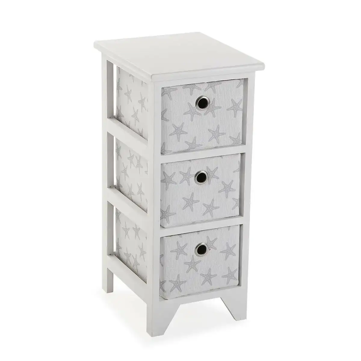 Caisson a tiroirs versa gris etoiles bois 29 x 58 x 23 cm_1913. DIAYTAR COTE D'IVOIRE - Où Choisir est un Acte d'Amour pour le Côte d'Ivoire. Explorez notre boutique en ligne et choisissez des articles qui célèbrent la culture et l'artisanat du pays.