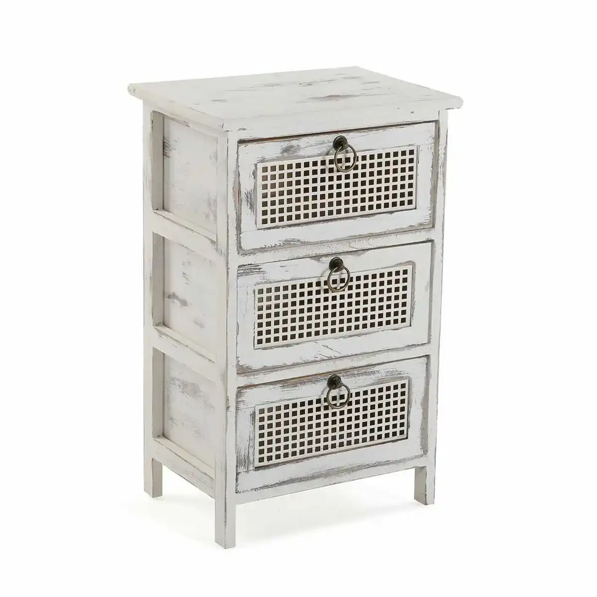 Caisson a tiroirs versa old blanc bois bois de paulownia moderne 27 x 59 x 37 cm_9817. Bienvenue chez DIAYTAR COTE D'IVOIRE - Où Chaque Achat est un Geste d'Amour. Découvrez notre sélection minutieuse et choisissez des articles qui témoignent de votre passion.