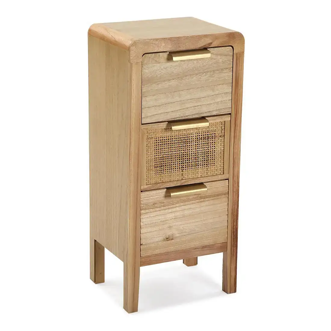 Caisson a tiroirs versa rotin bois mdf 24 x 66 x 30 cm _2516. DIAYTAR COTE D'IVOIRE - Votre Destination Shopping Éthique. Parcourez notre gamme et choisissez des articles qui respectent l'environnement et les communautés locales.
