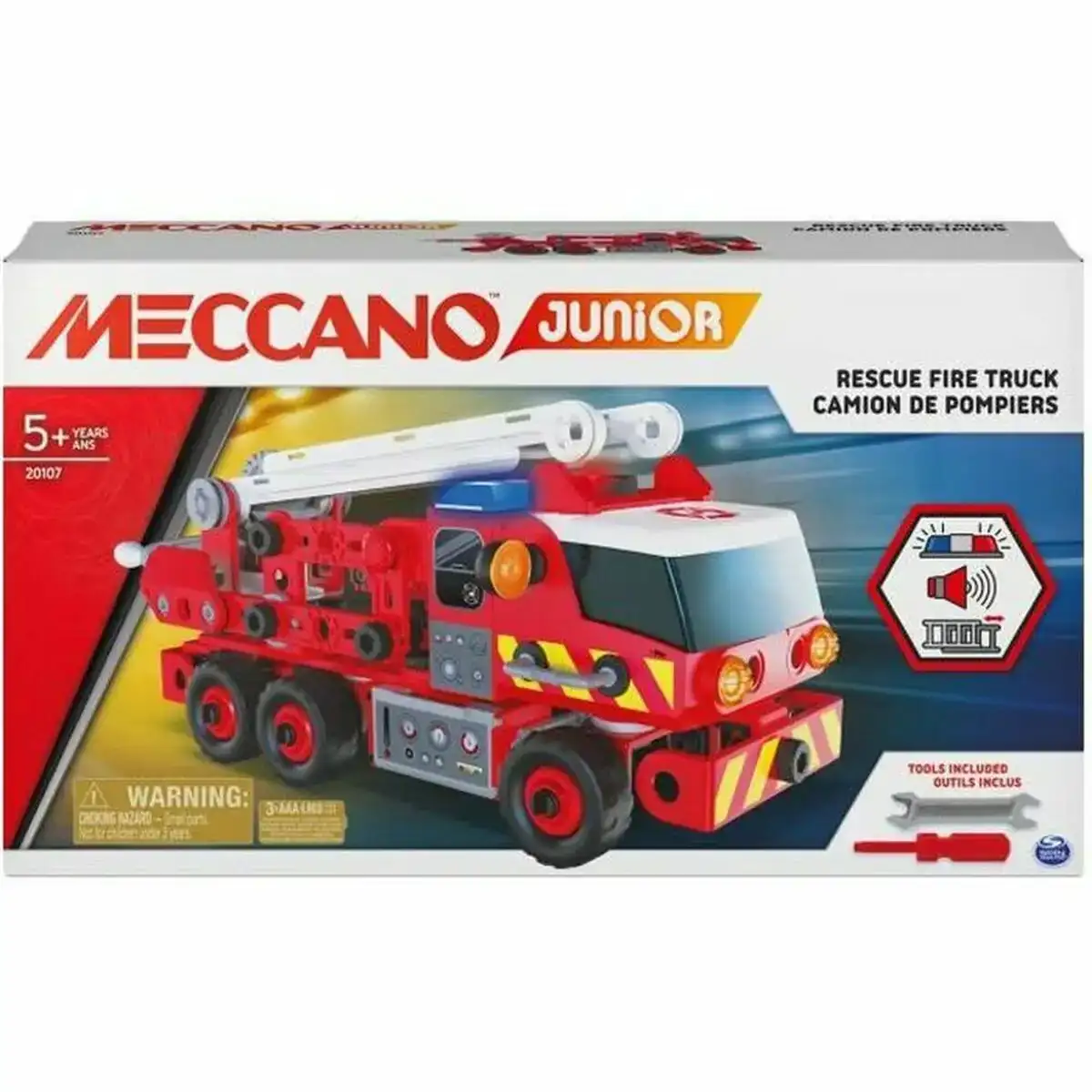Camion de pompiers meccano stem lumiere led avec son_4816. Bienvenue chez DIAYTAR COTE D'IVOIRE - Où l'Authenticité Rencontre l'Accessibilité. Explorez notre sélection abordable et découvrez des articles qui incarnent l'essence du Côte d'Ivoire.