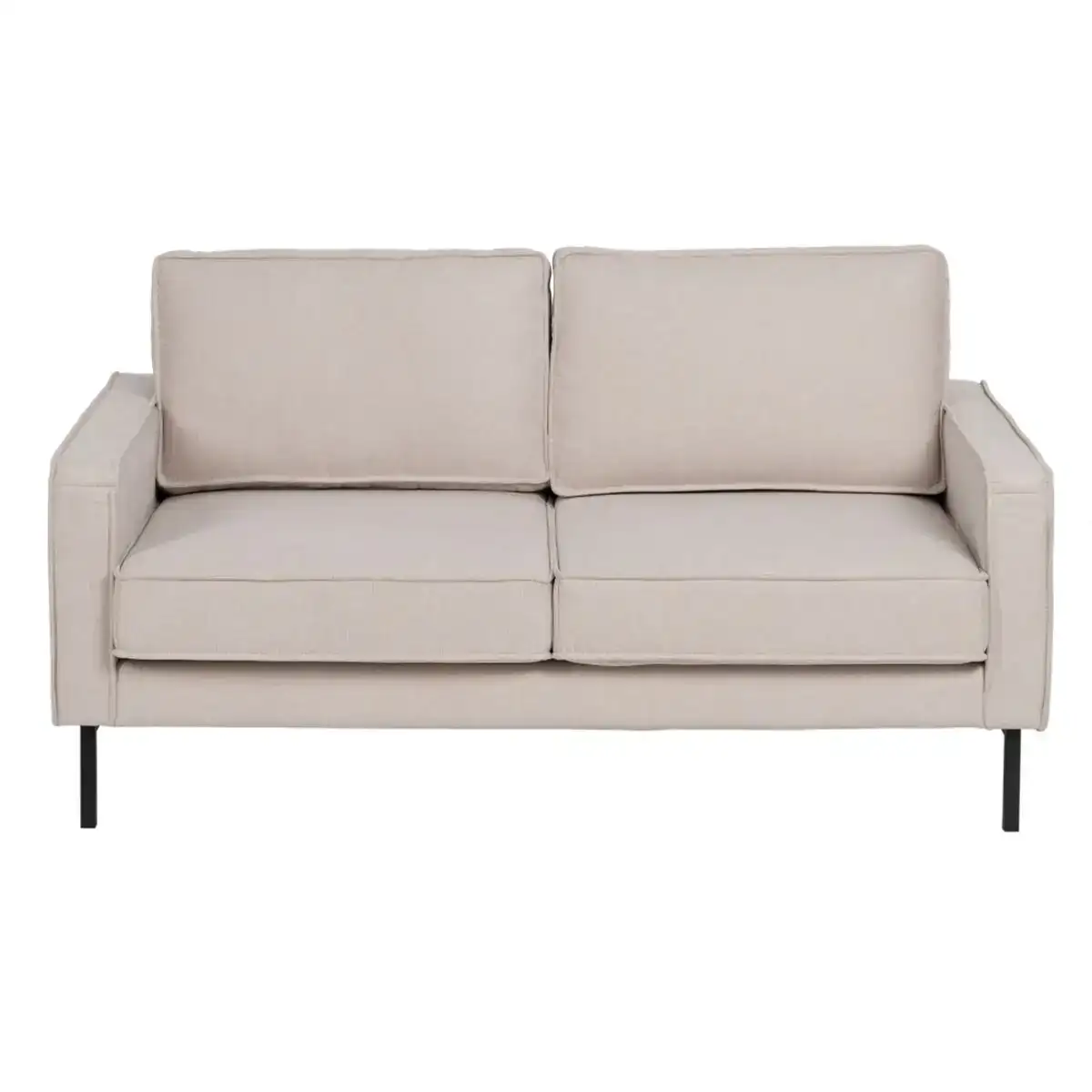Canape 163 x 87 x 90 cm tissu synthetique beige metal_6842. DIAYTAR COTE D'IVOIRE - L'Art du Shopping Éclairé. Parcourez notre catalogue et choisissez parmi des produits de qualité qui satisferont vos besoins et votre style.