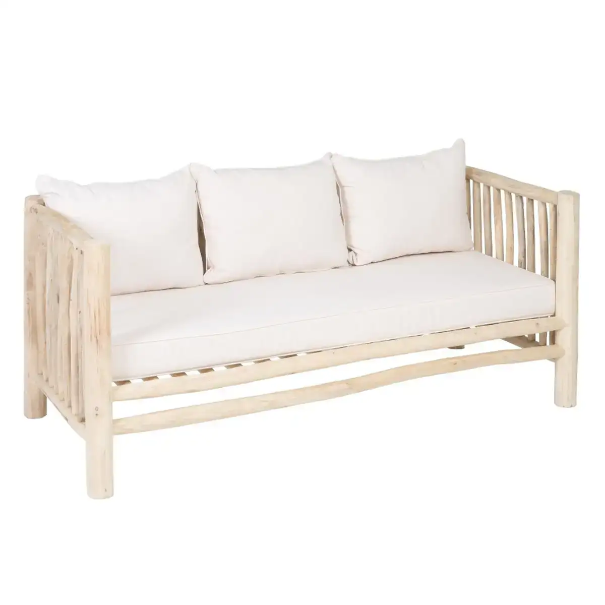 Canape akar 180 x 80 x 77 5 cm naturel bois de teck_8545. Bienvenue chez DIAYTAR COTE D'IVOIRE - Votre Porte d'Accès à la Diversité. Découvrez notre boutique en ligne et choisissez parmi une pléthore d'articles qui célèbrent la richesse culturelle du Côte d'Ivoire et au-delà.