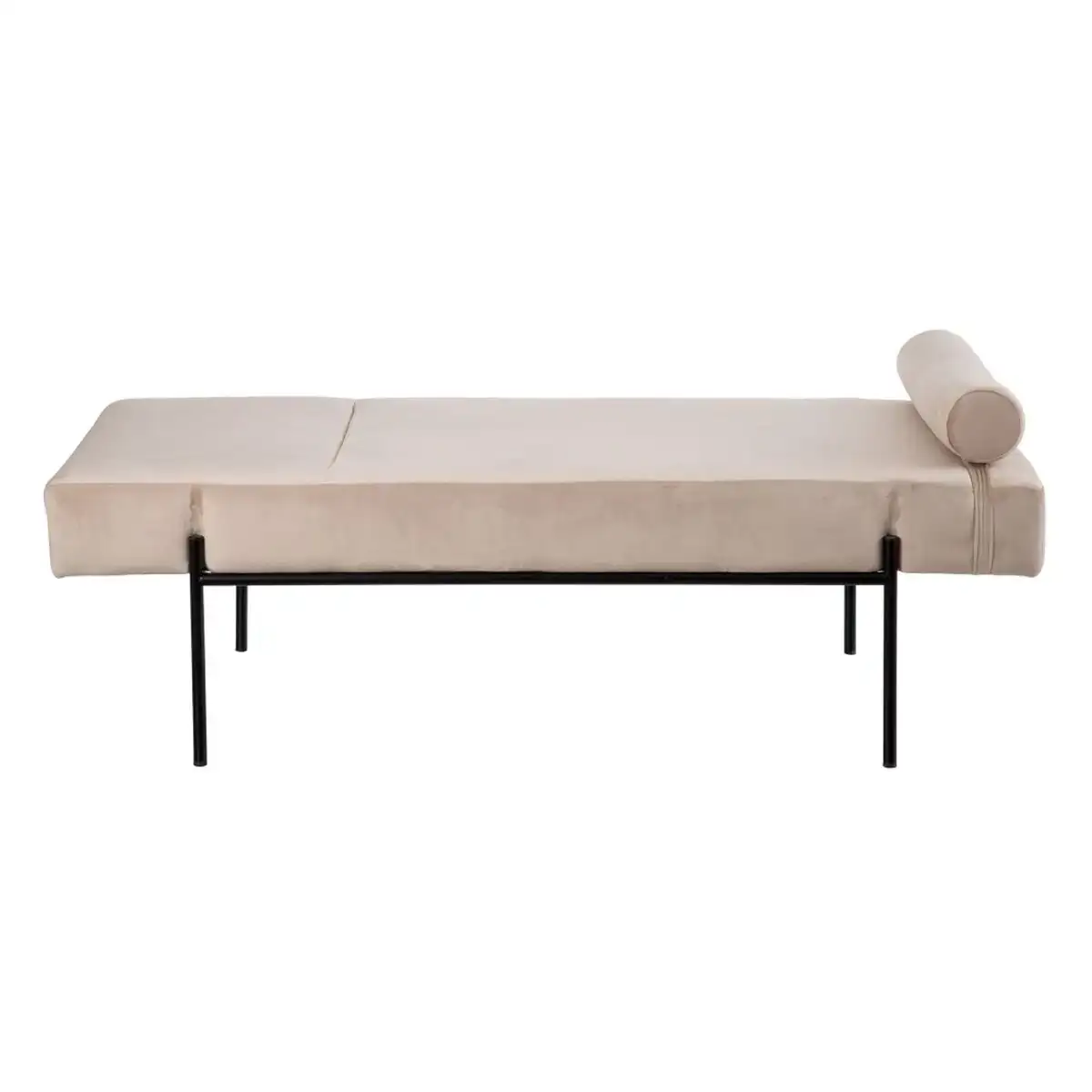 Canape chaise longue 140 x 59 x 42 cm beige metal bois_5842. Entrez dans l'Univers de DIAYTAR COTE D'IVOIRE - Où le Shopping Devient une Découverte. Explorez nos rayons et dénichez des trésors qui illuminent votre quotidien.