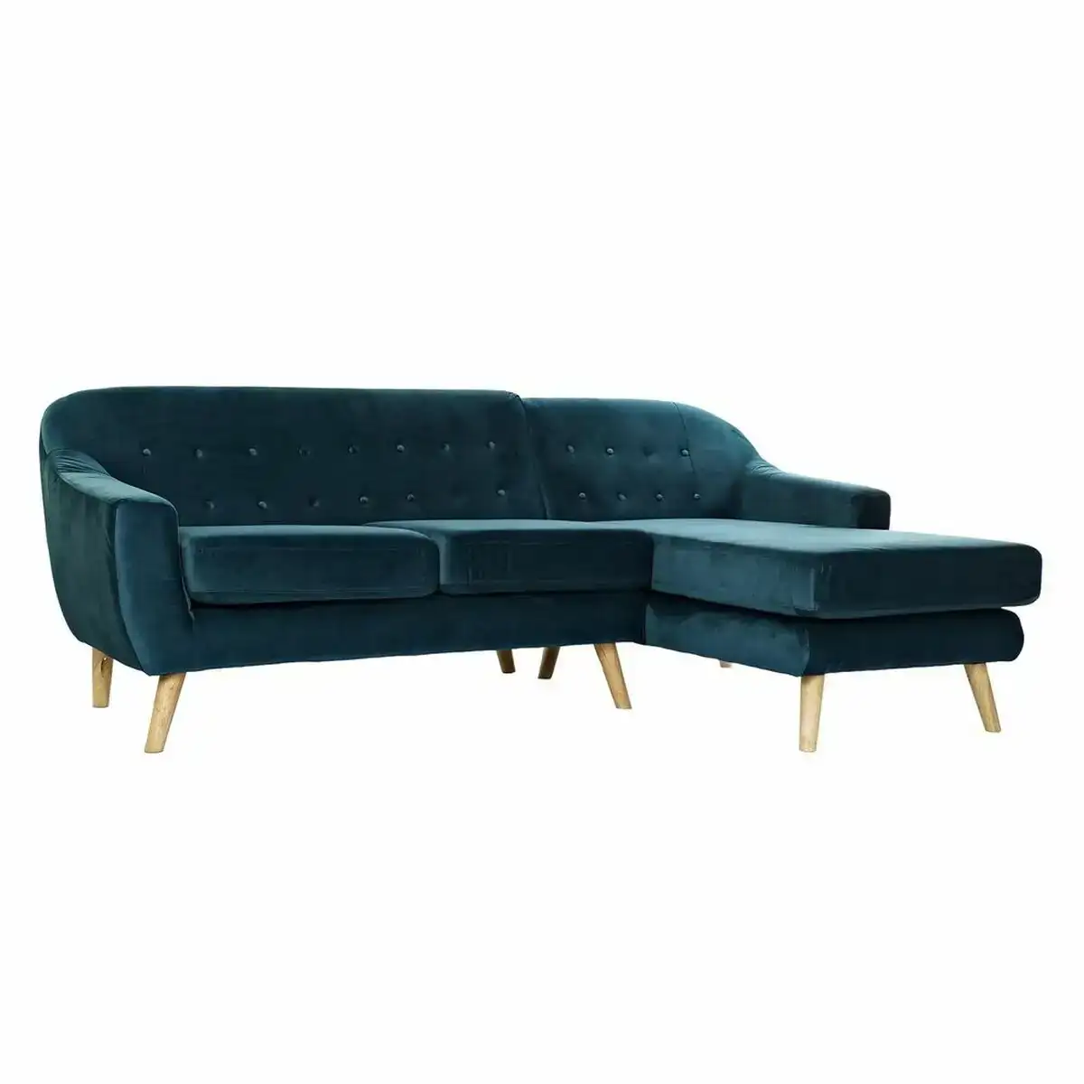 Canape chaise longue dkd home decor 230 x 144 x 84 cm scandi naturel turquoise velours bois d hevea plastique 81 cm moderne_6423. DIAYTAR COTE D'IVOIRE - L'Art du Shopping Éclairé. Naviguez à travers notre plateforme intuitive et découvrez une variété d'articles soigneusement sélectionnés pour répondre à vos besoins et à vos envies.
